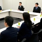 　自民党と日本維新の会が開いた、安全保障政策に関する実務者協議＝１５日午後、国会