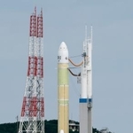 　打ち上げが中止となったＨ３ロケット８号機＝１７日午前１１時１１分、鹿児島県の種子島宇宙センター