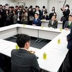 　自民党と日本維新の会が開いた社会保障改革の実務者協議＝１７日午後、国会