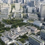 　東京・霞が関と国会議事堂