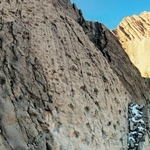 　イタリア北部で見つかった恐竜の足跡（エリオ・デッラ・フェッレラ／Ａｒｃｈ．ＰａｌｅｏＳｔｅｌｖｉｏ提供・共同）