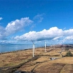 　北海道幌延町の風力発電所「浜里ウインドファーム」