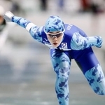 　女子１０００メートル　１分１４秒６６で２位の吉田雪乃＝長野市エムウェーブ