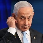 　イスラエルのネタニヤフ首相＝７日、エルサレム（ＡＰ＝共同）