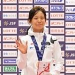 　女子１５００メートルで優勝した高木美帆＝長野市エムウェーブ