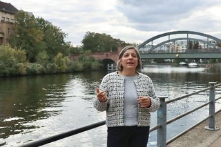 　ＷＷＦドイツのビビアン・ラダッツ氏＝２０２５年１０月、ドイツ・ベルリン（共同）