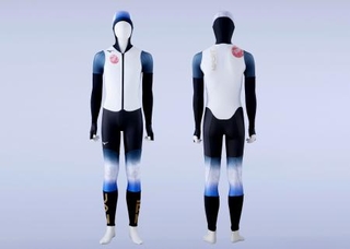 　ミラノ・コルティナ冬季五輪でスピードスケート日本代表が着用するレーシングスーツ（ミズノ提供）