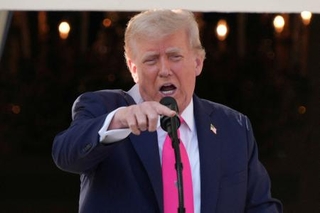 　トランプ米大統領＝ワシントン（ロイター＝共同）