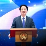 　記者会見する台湾の頼清徳総統＝１日、台北市（総統府提供・共同）