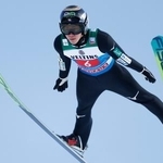 　二階堂蓮の１回目の飛躍＝ガルミッシュパルテンキルヘン（共同）