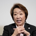 　インタビューに応じるＪＯＣの橋本聖子会長