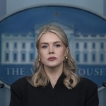 　米ホワイトハウスのレビット報道官（ゲッティ＝共同）