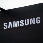 　韓国サムスン電子のロゴ＝２０２５年１２月、ソウル（ゲッティ＝共同）