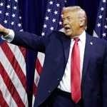 　トランプ米大統領＝６日、ワシントン（ゲッティ＝共同）