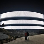 　ミラノ・コルティナ冬季五輪で新設されたアイスホッケー会場＝ミラノ（共同）