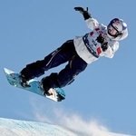 　スノーボードＷ杯スロープスタイル第１戦で女子２位に入った深田茉莉＝スノーマス（ゲッティ＝共同）