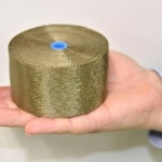 　放射線を遮る機能を加えた石炭灰繊維から作ったテープ