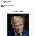 　トランプ米大統領が投稿した画像。職業の部分に「ベネズエラ大統領代行」と記載されている（トランプ氏のＳＮＳから・共同）