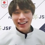 　オンラインで取材に応じる、ミラノ・コルティナ五輪で日本選手団の旗手を任されるスピードスケート男子の森重航＝１３日