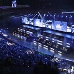 　札幌市で開幕したｅスポーツ世界大会＝１５日午後、大和ハウスプレミストドーム