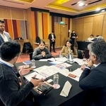 　インド・ニューデリーで開かれた企業と人材送り出し機関のマッチングイベント＝１４日（共同）