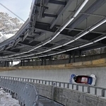 　ボブスレーのミラノ・コルティナ冬季五輪テスト大会＝２０２５年１１月