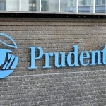 　プルデンシャル生命保険のロゴ＝１６日、東京都千代田区
