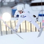 　２位となった中村直幹の飛躍＝大倉山