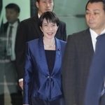 　１６日、首相官邸に入る高市首相