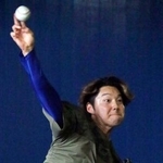 　広島県福山市で自主練習を公開したＤｅＮＡ・森原