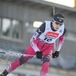 　男子第１１戦で１６位となった山本涼太の後半距離＝オーベルホフ（共同）