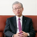 　インタビューに応じる日本ガス協会の内田高史会長