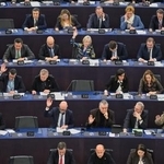 　２１日、メルコスルと署名したＦＴＡについて、欧州司法裁判所に法的意見を求める決議を採決するＥＵ欧州議会＝フランス・ストラスブール（ＡＰ＝共同）