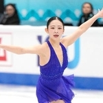 　女子フリー　演技する青木祐奈＝北京（共同）
