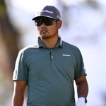 　最終ラウンドに臨む久常＝２５日、米カリフォルニア州ラキンタ（ゲッティ＝共同）