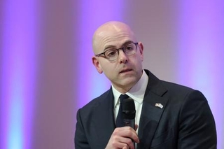 　米連邦準備制度理事会（ＦＲＢ）理事のミラン氏＝１月、アテネ（ロイター＝共同）