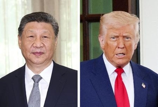 　中国の習近平国家主席（左、新華社＝共同）、トランプ米大統領（ロイター＝共同）