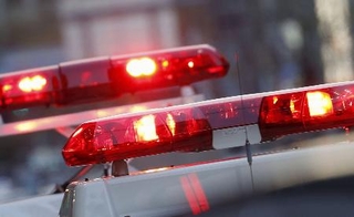 　警察車両の赤色灯