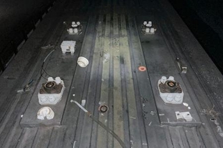 　ＪＲ東北線（宇都宮線）でパンタグラフが脱落した車体（ＪＲ東日本提供）