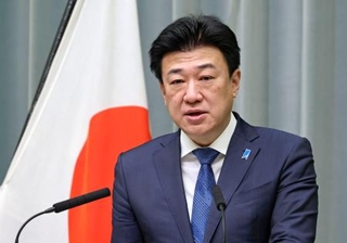 　記者会見する木原官房長官＝１３日午前、首相官邸