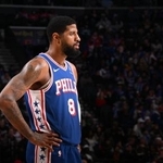 　７６ｅｒｓのポール・ジョージ＝１月２９日、フィラデルフィア（ＮＢＡＥ提供・ゲッティ＝共同）