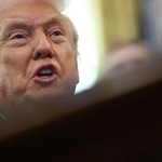 　トランプ米大統領＝１月３０日、ワシントン（ロイター＝共同）