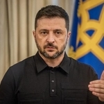 　ウクライナのゼレンスキー大統領（ゲッティ＝共同）