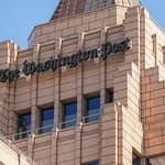 　米有力紙ワシントン・ポストの本社＝４日、ワシントン（ロイター＝共同）