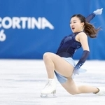 　団体女子ＳＰ　演技する坂本花織＝ミラノ（共同）