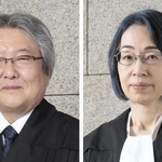 　最高裁の高須順一判事、沖野真已判事