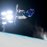 　男子ビッグエア決勝　ジャンプする木村葵来＝リビーニョ（共同）