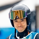 　公式練習を終えた渡部暁斗＝プレダッツォ（共同）