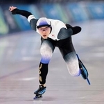 　男子１０００メートル　滑走する野々村太陽＝ミラノ（共同）