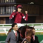 　サウジカップで２連覇を果たした坂井瑠星騎乗のフォーエバーヤング＝キングアブドルアジズ競馬場（共同）